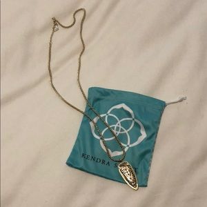 Kendra Scott long gold pendant